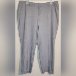 Apr. 9 Womens Plus Light Taup Pants Curvey Fit Tapered Leg Size 18